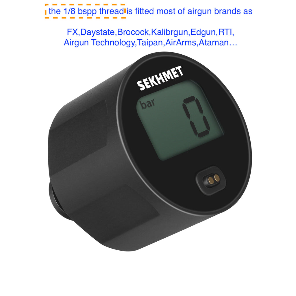 【1/8 BSPP thread】Gen-2 25mm STD Sekhmet Digital Pressure Gauge 300 bar